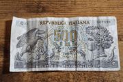 Italy, 500 Lire banknote, Q11 Series, 20.6.1966, circulated - free standard postage
