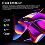 32 inch HD Smart TV, D-LED backlight Television, Borderless Design,HDMI USB DVB-T2/S2 RJ45 Interface, large screen for living room, bedroom, home entertainment - Black Image 3