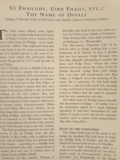 Offaly Heritage. Volume 1
