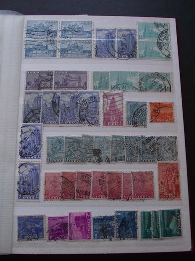 A nice collection of Stamps from India, presented in the album