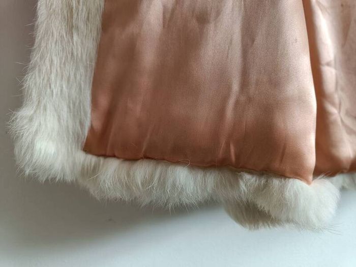 Vintage Rabbit Fur Coat - Light Beige/Cream