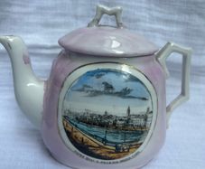 Antique. Souvenir of  Cork  ceramic teapot