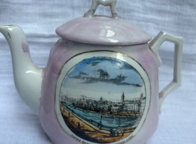 Antique. Souvenir of  Cork  ceramic teapot