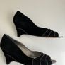 Van Dal Peep Toe Wedge Shoes, Black, Size 6.5 D Image 3