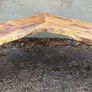 Rustic Driftwood Floating Corner Shelf Image 3