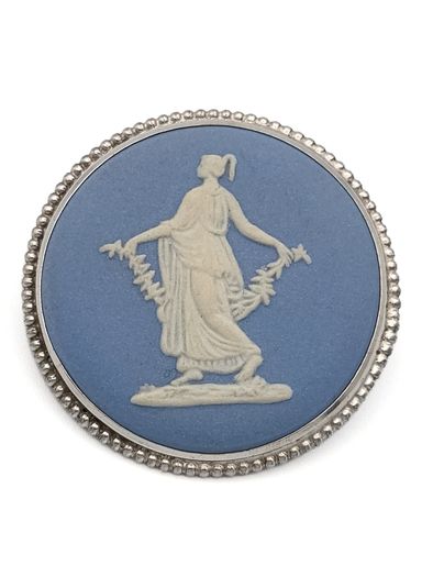 925 Vintage 1973 Wedgwood Sterling Silver Cameo Fully Hallmarked Brooch