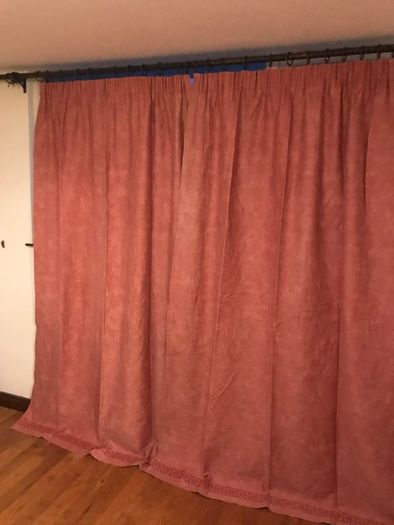 Pre-loved Dusty Pink Curtains