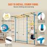 Wall Gym for Kids 7 in 1 Steel Indoor Kids Gym for Exercise Climbing Toys Image 6