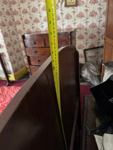 Vintage walnut bed