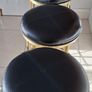Set of 4 gold plated kitchen bar stools Image 3