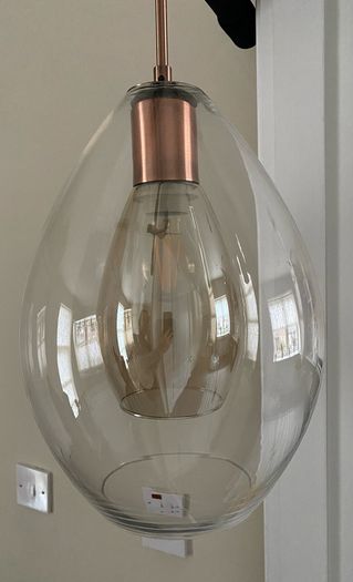 Ariana 1 Light Glass Pendant