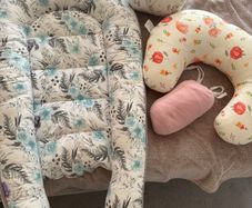 Baby Comfort Set Nursing Pillows, Baby Nest and Baby Wrap