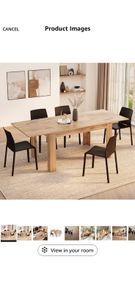 New extendable table - rustic oak