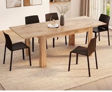 New extendable table - rustic oak