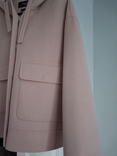 Max Mara Gary Hooded Patch Pocket Jacket - Powder Pink - RRP 529 - Fits UK 12