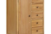 Wardrobe 76x52x105 cm Solid Oak Wood