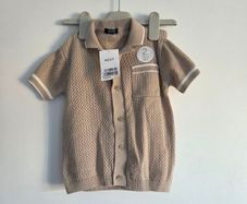 Next Baby Boy Knit 2-Piece Set (Polo Button Up Shirt & Shorts)