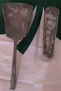 Art decco style brushes, ( Hall mark's)