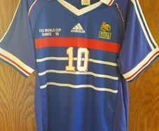 France 1998 World Cup Final Shirt - Zidane #10 - Size M