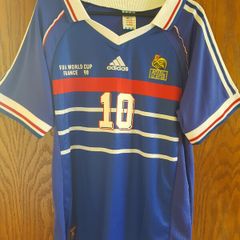 France 1998 World Cup Final Shirt - Zidane #10 - Size M