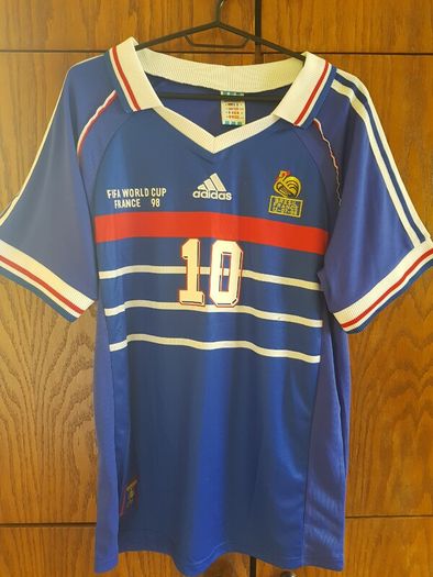 France 1998 World Cup Final Shirt - Zidane #10 - Size M