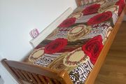 single bed with mattress