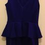 Purple peplum Topshop dress Image 2