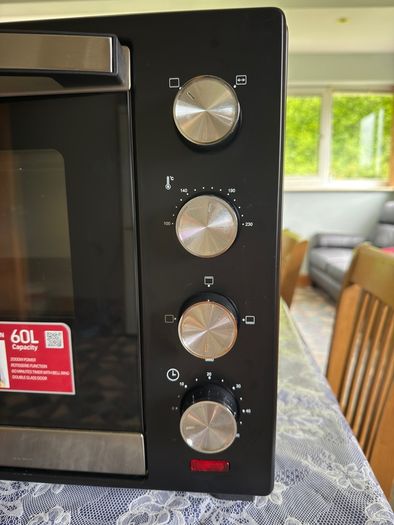 Portable 60 Liter electric oven with rotisserie all equipment