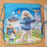 New - A Super Cute Smurfs Drawstring Bag - 2 Pockets, Shoulder Straps & Handles Image 2