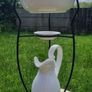 Vintage washbasin on a metal stand Image 3