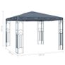 Gazebo 300x300 cm Anthracite Image 3