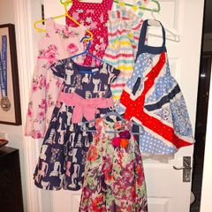 Bundle of 6 gorgeous dresses, size 4-5 yo