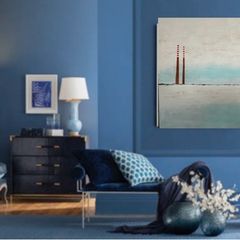 Poolbeg chimneys painting