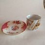Vintage English Ceramic Pearlware Cup & Saucer Image 4