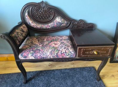 Antique telephone seat