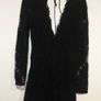 H&M black lace V-neck front and back mini dress size 10 Image 2