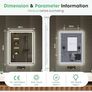 Bluetooth-Bathroom-Mirror-with-LED-Lights 800x600mm, LED-Bathroom-Mirror with Defogging Mat, 3000K-6500K, Dimmable, Memory, HD Tempered Glass, IP44 Waterproof Image 6