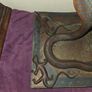 Antique Indian Enameled King Cobra and Lizards Candle Holder Image 3