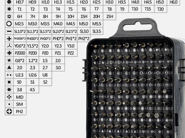 115-in-1 Magnetic Precision Screwdriver Set Hex Torx Device Bits Kit Repair M6Z7