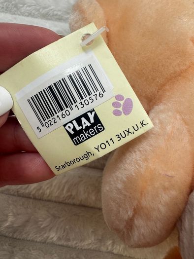 Playmakers Animals rare Baby in glasses approx. 20 cm. no eyes Dirty Plush Please look at the pictures