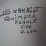 Henriot Quimper Hand-Painted Pitcher Set Image 6
