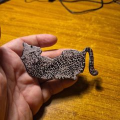 Modern Big Panther Brooch