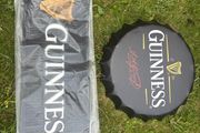 guinness bar runner and metal wall cap