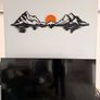 Modern Mountain & Sunset Wall Art Image 4