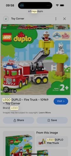 Box of lego duplo