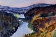 glendalough view watercolour