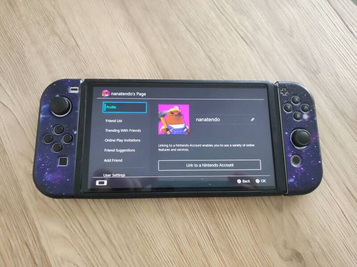 Nintendo switch console and accessories