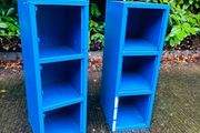 2 Small Steel Shelving Units Sold As A Pair