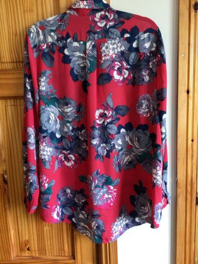 George Ladies deep pink floral long sleeve blouse size 20 includes Postage
