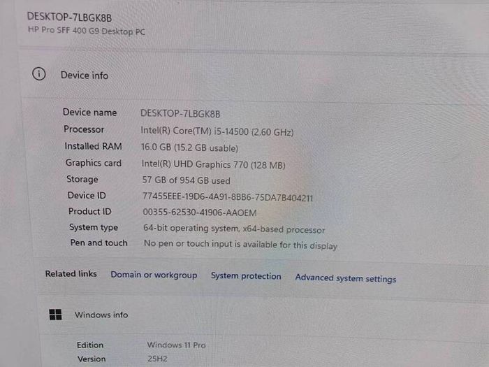 Hp Pro Sff 400 G9